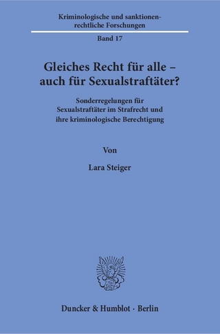 Gleiches Recht für alle – auch für Sexualstraftäter?