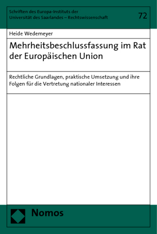 Mehrheitsbeschlussfassung im Rat der Europäischen Union