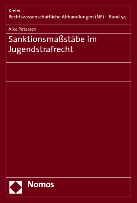 Sanktionsma&szlig;st&auml;be im Jugendstrafrecht - Aiko Petersen