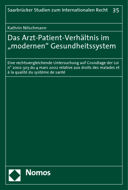 Das Arzt-Patient-Verh&auml;ltnis im ''modernen'' Gesundheitssystem - Kathrin Nitschmann