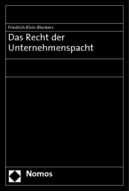 Das Recht der Unternehmenspacht - Friedrich Klein-Blenkers