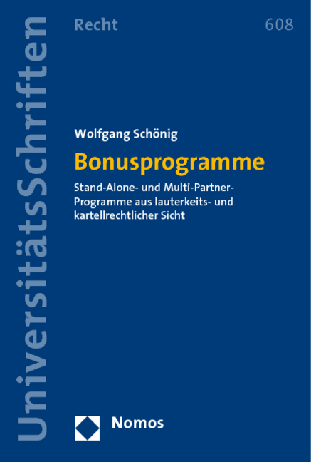 Bonusprogramme - Wolfgang Sch&ouml;nig