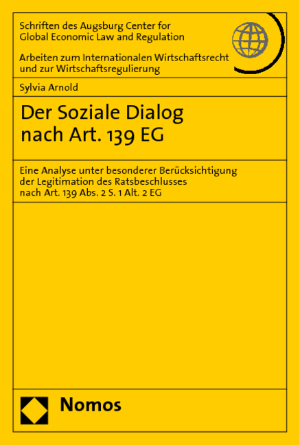 Der Soziale Dialog nach Art. 139 EG - Sylvia Arnold