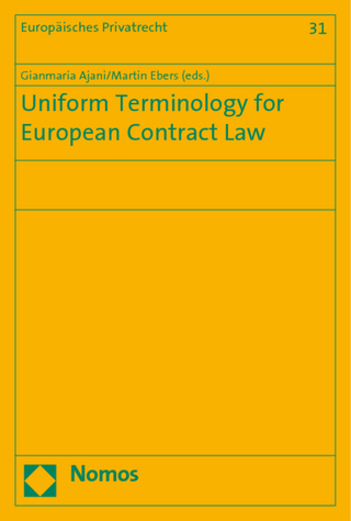 Uniform Terminology for European Contract Law