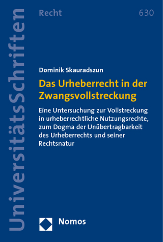 Das Urheberrecht in der Zwangsvollstreckung
