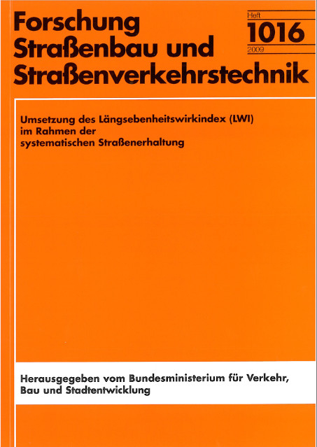 Umsetzung des L&auml;ngsebenheitswirkindex (LWI) im Rahmen der systematischen Stra&szlig;enerhaltung - Mihai Socina