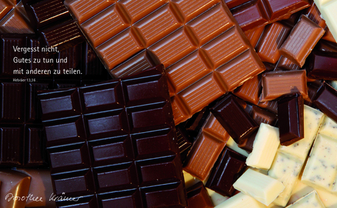 Vesperbrettchen / Fr&uuml;hst&uuml;cksbrettchen Schokolade