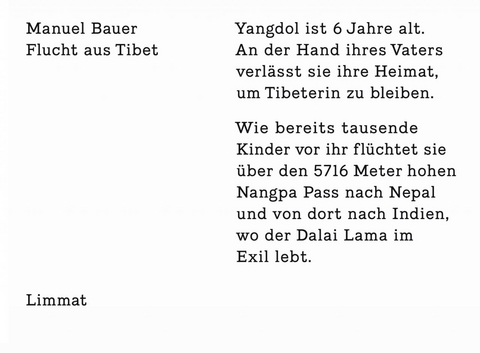 Flucht aus Tibet - Manuel Bauer