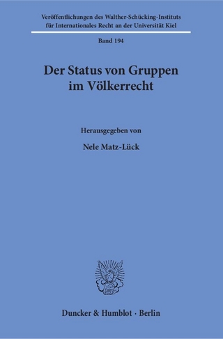 Der Status von Gruppen im Völkerrecht.