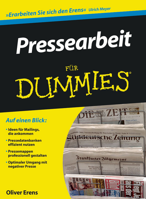 Pressearbeit f&uuml;r Dummies - Oliver Erens