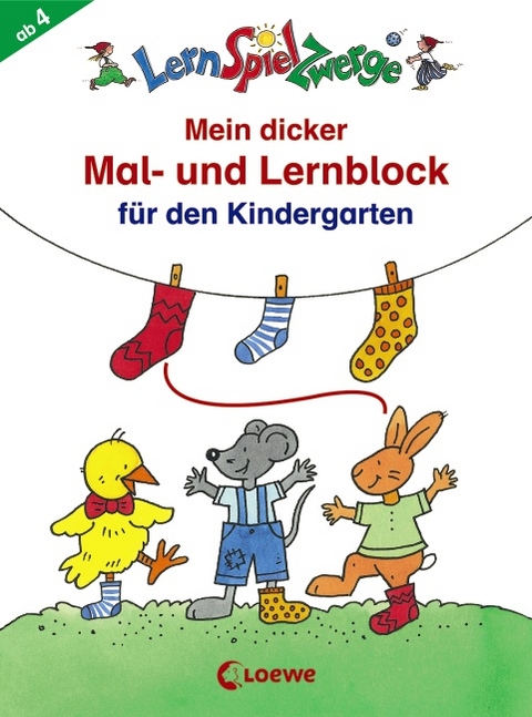 LernSpielZwerge - Mein dicker Mal- und Lernblock f&uuml;r den Kindergarten