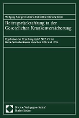 Beitragsr&uuml;ckzahlung in der Gesetzlichen Krankenversicherung