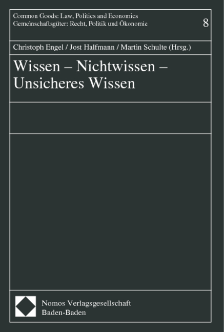 Wissen - Nichtwissen - Unsicheres Wissen - 