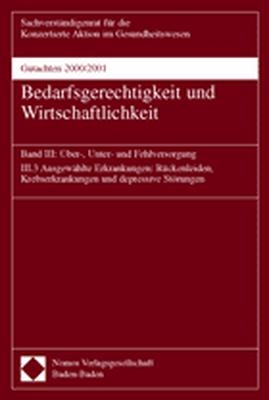 Gutachten 2000/2001 - Bedarfsgerechtigkeit und Wirtschaftlichkeit