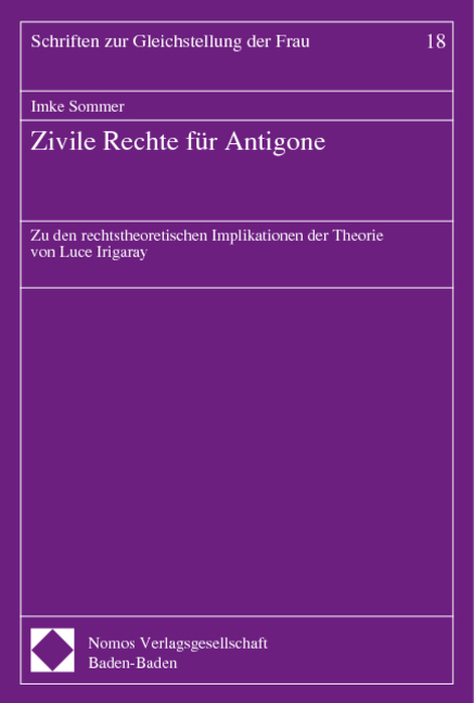 Zivile Rechte f&uuml;r Antigone - Imke Sommer