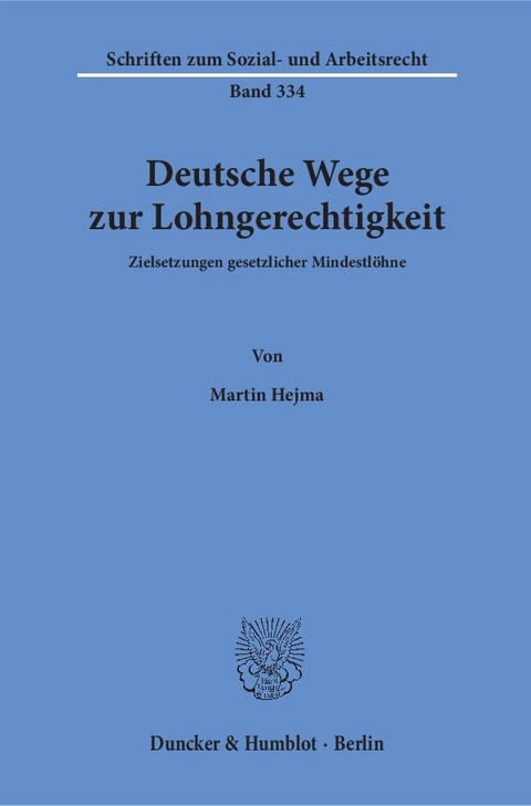 Deutsche Wege zur Lohngerechtigkeit. - Martin Hejma
