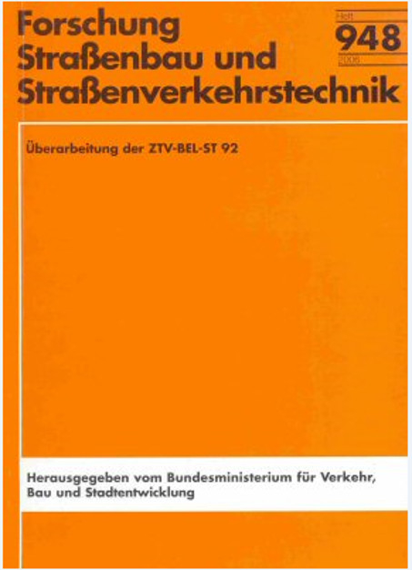 &Uuml;berarbeitung der ZTV-BEL-ST 92 - M Eilers