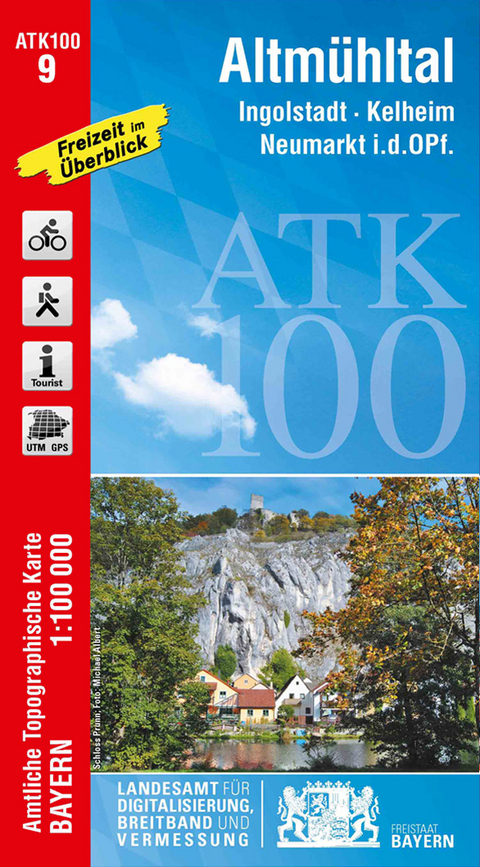 ATK100-9 Altm&uuml;hltal (Amtliche Topographische Karte 1:100000)