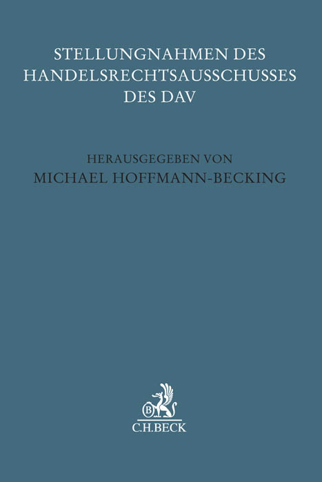 Stellungnahmen des Handelsrechtsausschusses des DAV - 