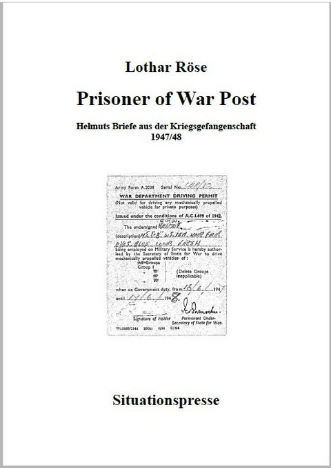 Prisoner of War Post - Lothar R&ouml;se