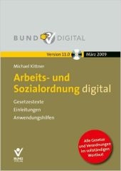 Arbeits- und Sozialordnung digital Vers. 11.0 - Michael Kittner