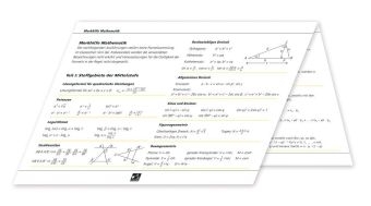 Begleitmaterial Mathematik / Merkhilfe Mathematik