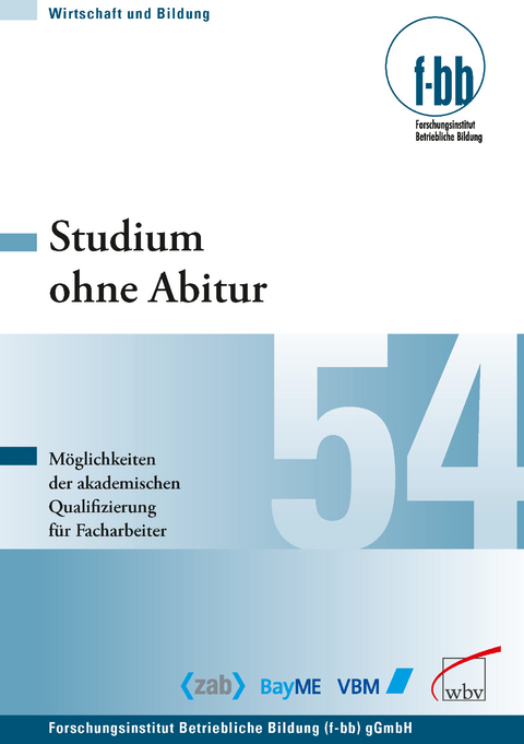 Studium ohne Abitur - 