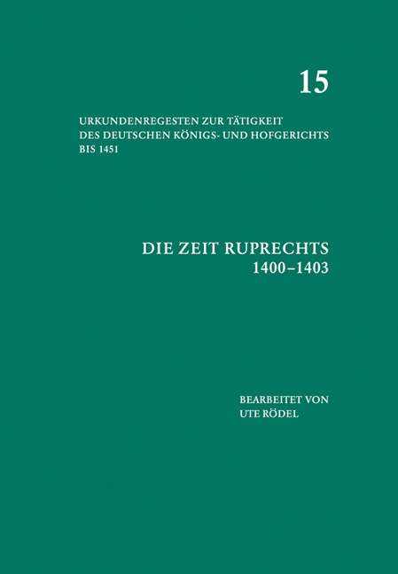 Die Zeit Ruprechts (1400&ndash;1403)