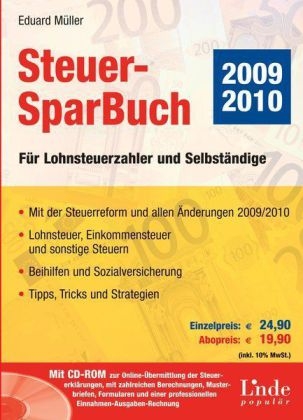 Steuer-SparBuch 2009/2010 - Eduard M&uuml;ller
