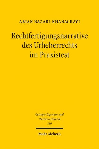 Rechtfertigungsnarrative des Urheberrechts im Praxistest