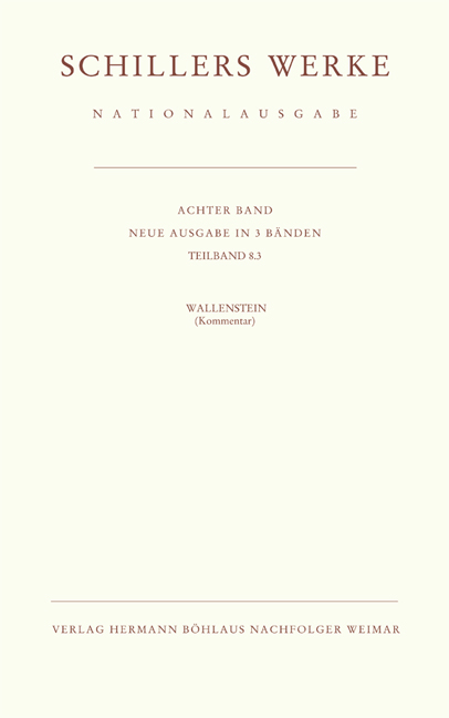 Schillers Werke. Nationalausgabe - 