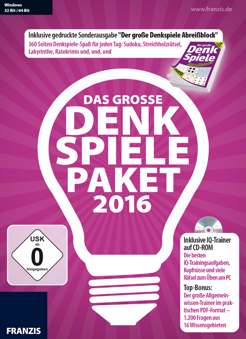 Das große Denkspielepaket 2016