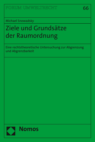 Ziele und Grundsätze der Raumordnung