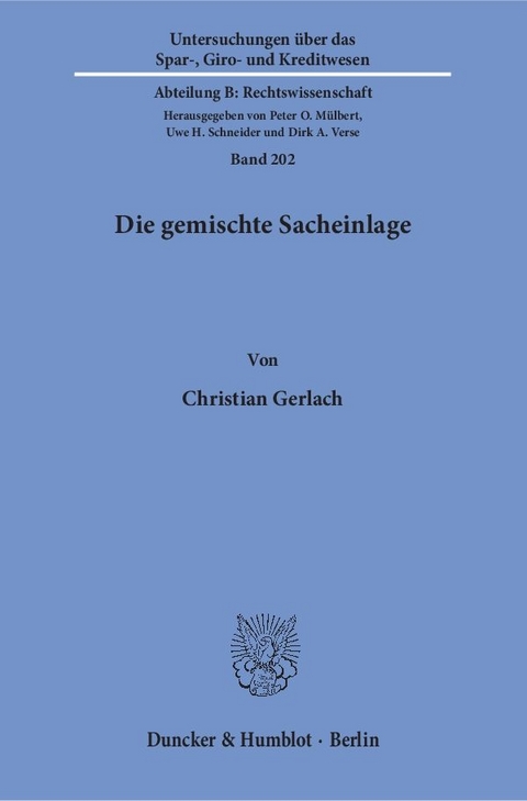 Die gemischte Sacheinlage. - Christian Gerlach