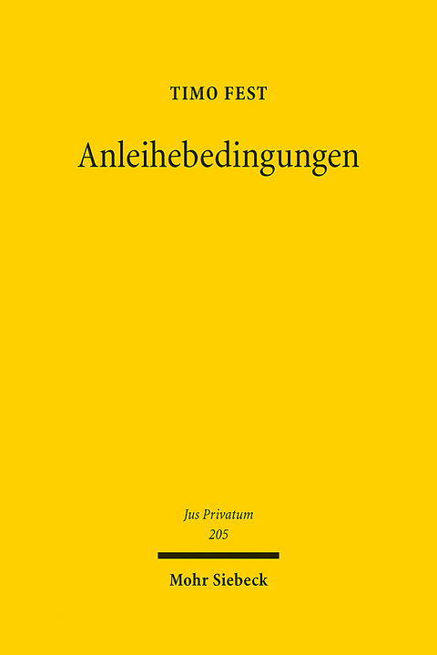 Anleihebedingungen - Timo Fest