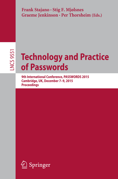 Technology and Practice of Passwords - 