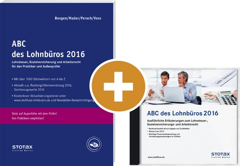 Kombi: ABC des Lohnb&uuml;ros 2016 (Print+DVD) - Klaus Mader, Detlef Perach, Rainer Voss, Dietmar Besgen