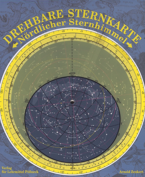 Drehbare Sternkarte mit Planetenzeiger - 