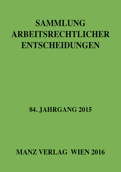 Sammlung arbeitsrechtlicher Entscheidungen - 