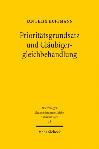 Prioritätsgrundsatz und Gläubigergleichbehandlung