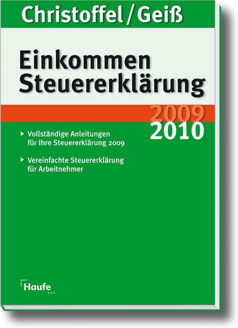Einkommensteuererkl&auml;rung 2009/2010 - Hans-G&uuml;nter Christoffel, Wolfgang Gei&szlig;