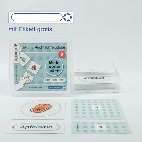 Meine Rechtschreibdose 9 Merkwörter mit i - Jetzt neu mit Etikett zum Beschriften - Katrin Langhans