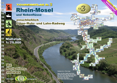 TourenAtlas TA3 Rhein-Mosel - Erhard Jübermann