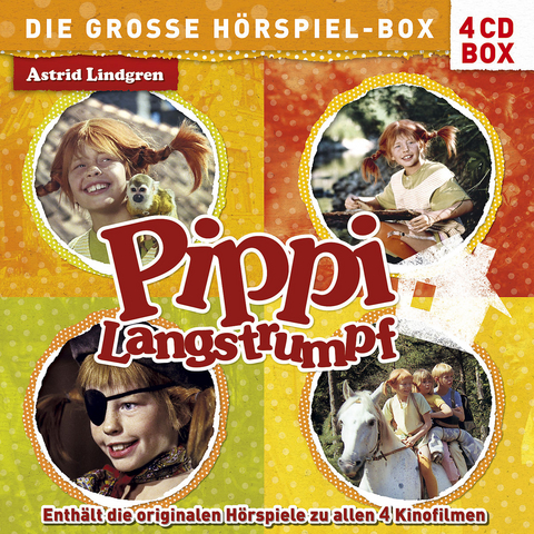 Pippi Langstrumpf - Die gro&szlig;e H&ouml;rspiel-Box, 4 Audio-CDs - Astrid Lindgren