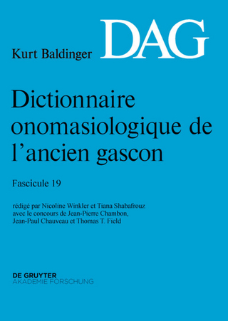 Dictionnaire onomasiologique de l’ancien gascon (DAG). Fascicule 19