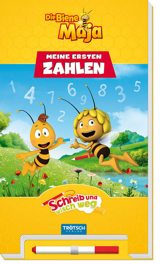 Trötsch Die Biene Maja Schreib und wisch weg Zahlen