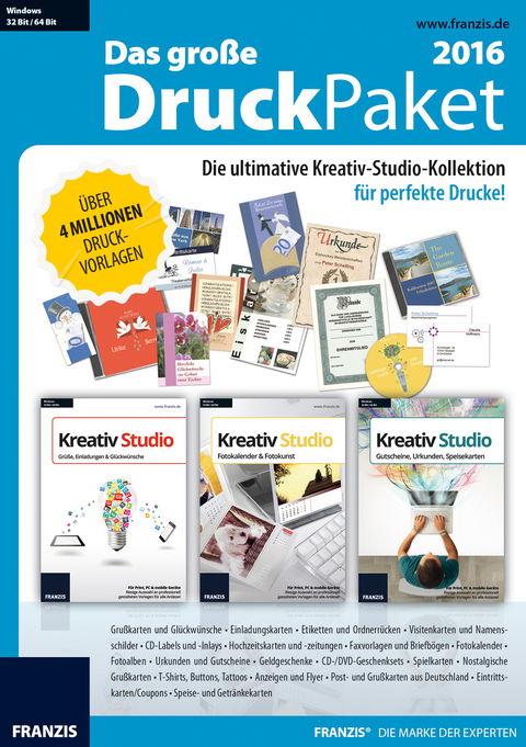 Das große DruckPaket 2016