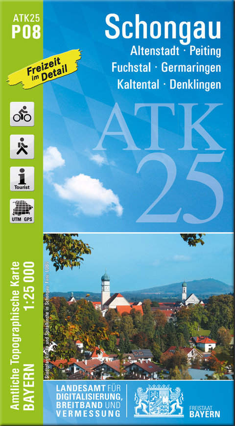 ATK25-P08 Schongau (Amtliche Topographische Karte 1:25000)