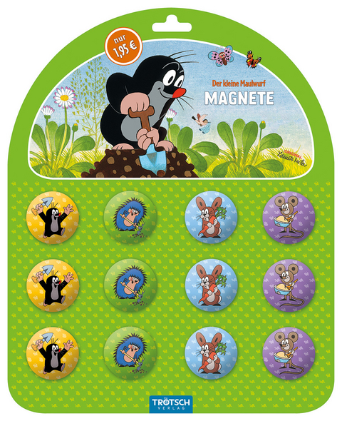 Magnet rund "Der kleine Maulwurf", 1 St&uuml;ck