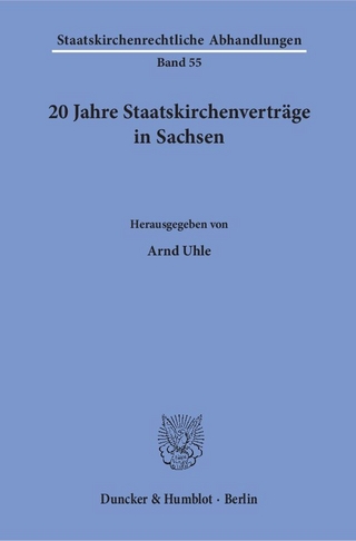 20 Jahre Staatskirchenverträge in Sachsen.
